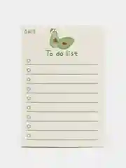 Зеленый мини блокнот с отрывными листами to do list, планер