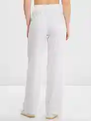 Белый брюки кюлоты женские, лапша