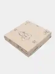 Кремовый комплект постельного белья, подростковое, 1.5-спальный, хлопок, бязь/поплин