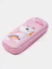 Красный пенал школьный для мальчиков, девочек на молнии, 3D
