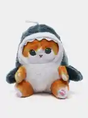 Кот Акула мягкая игрушка 23см, котик/котенок-обнимашка в костюме акулы, антистресс подарок