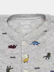 Серый боди детский, с длинными рукавами