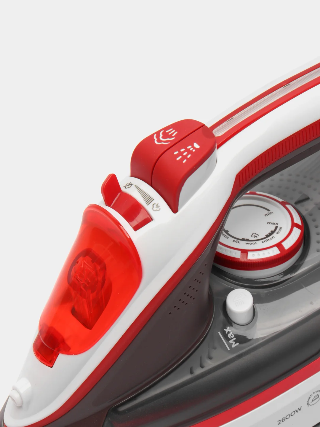 Красный утюг BQ SI1002, 2600 Вт