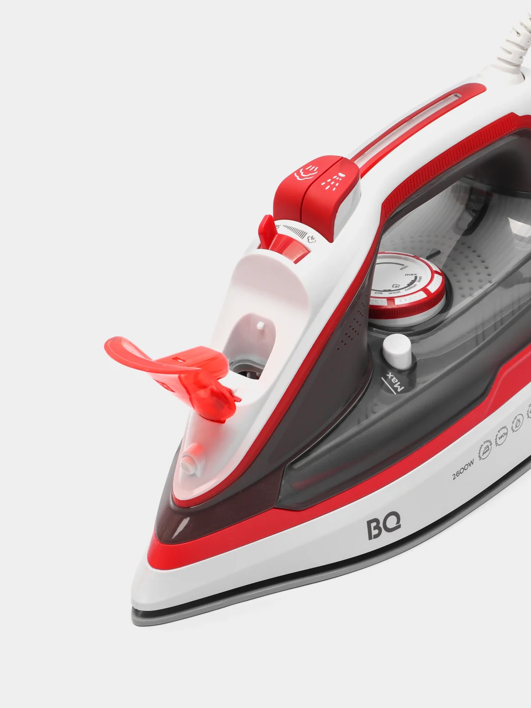Красный утюг BQ SI1002, 2600 Вт