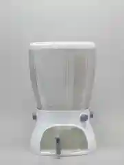 Белый контейнер пищевой для круп, вращающийся