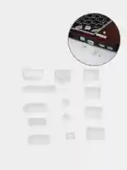 Прозрачный набор пылезащитных заглушек для USB-разъемов