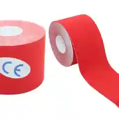 Красный кинезио тейп для лица/Тейп для подтяжки лица от морщин/подтяжки овала лица/тейпирование