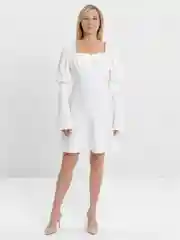 Белый платья женские вечерние c вырезом