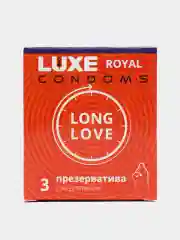 Презервативы Luxe Royal Long Love продлевающие, 3 штуки