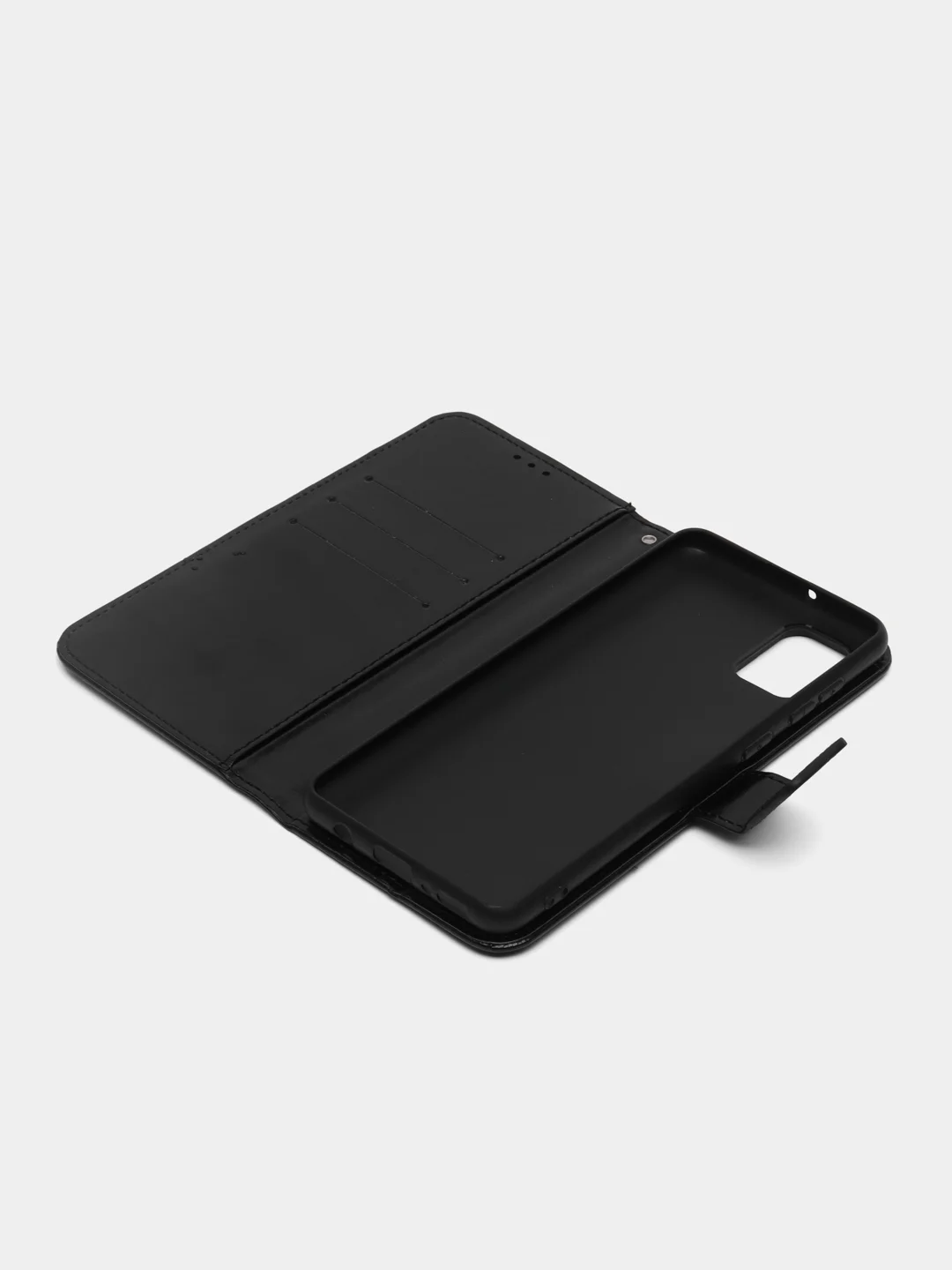 Черный чехол-книжка, с магнитной застежкой для Samsung Galaxy A31 (Самсунг Галакси А31)