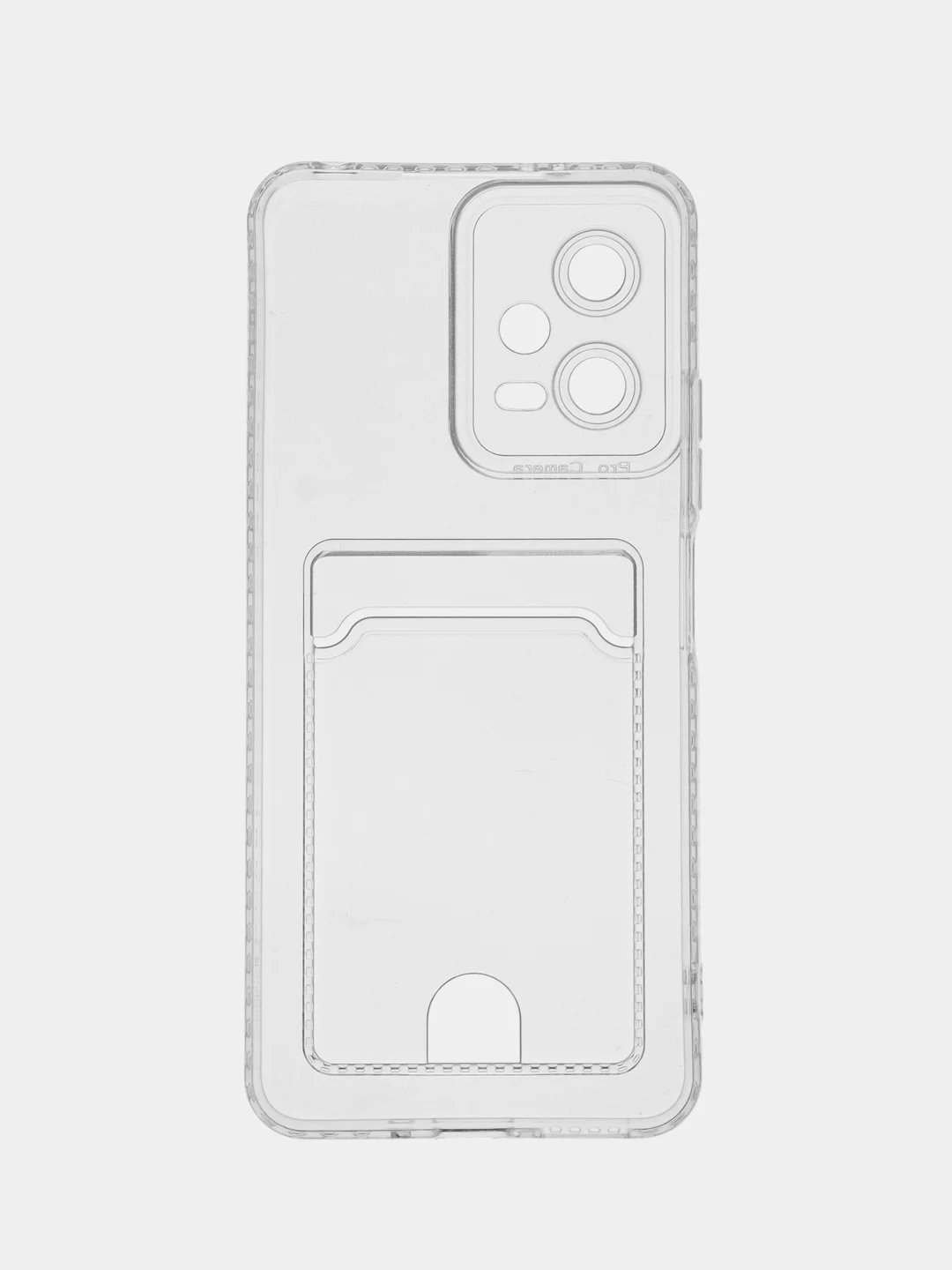Прозрачный чехол для Xiaomi Poco X5 / Сяоми Поко Х5 прозрачный, с карманом для карты