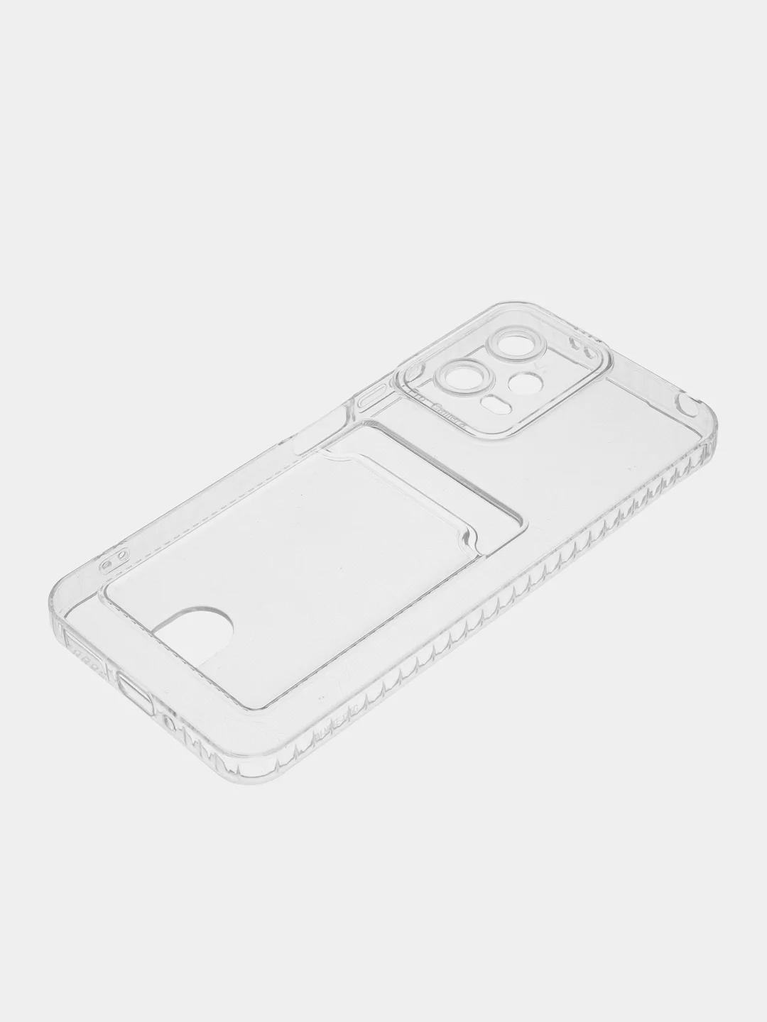 Прозрачный чехол для Xiaomi Poco X5 / Сяоми Поко Х5 прозрачный, с карманом для карты