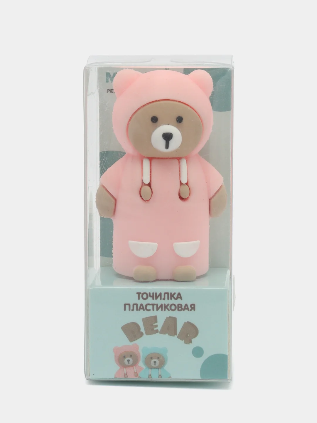 Розовый м-3013 точилка пластиковая Bear