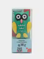 Лесной зеленый точилка пластиковая OWL, 1 отверстие для заточки