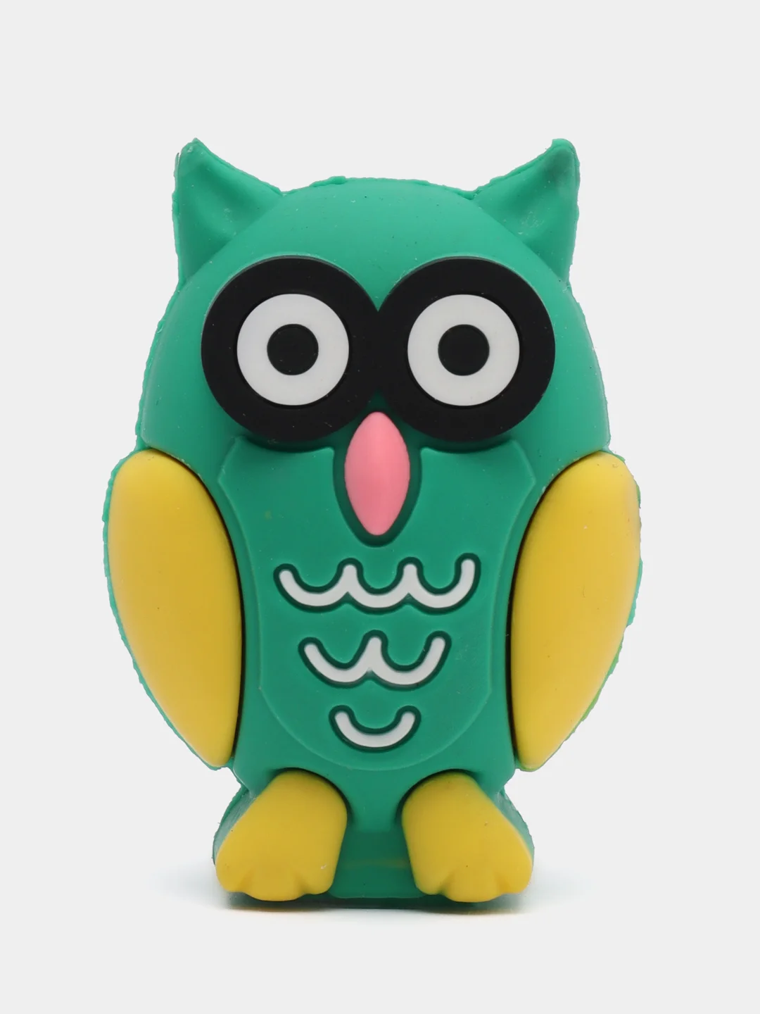 Лесной зеленый точилка пластиковая OWL, 1 отверстие для заточки