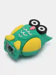 Лесной зеленый точилка пластиковая OWL, 1 отверстие для заточки