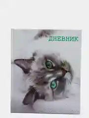 Серый дневник школьный, для 1-11 классов, в твёрдой обложке