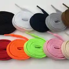 Двухслойные шнурки для обуви, плоские, 110 см, 2 штуки