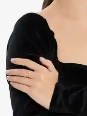 Кольцо женское, двойное, с "Бабочкой"