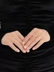 Золотой кольцо "Луна со звездой"