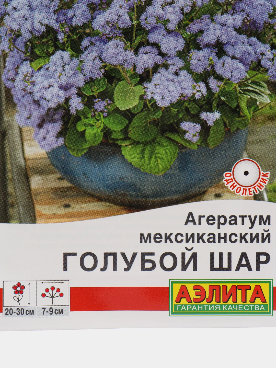 Агератум мексиканский "Голубой шар" (семена, цветы)