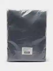 Приглушённый хаки штора для ванной комнаты тканевая Solano, 180 х 200 см, c кольцами, текстура льна, с утяжелителем