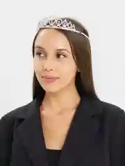 Серебряный диадема со стразами, 4 цвета