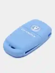 Голубой чехол для выкидного ключа Changan Alsvin, CS75FL, CS55, CS35, Eado, силиконовый