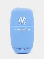 Голубой чехол для выкидного ключа Changan Alsvin, CS75FL, CS55, CS35, Eado, силиконовый