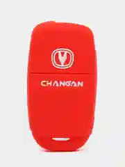 Красный чехол для выкидного ключа Changan Alsvin, CS75FL, CS55, CS35, Eado, силиконовый