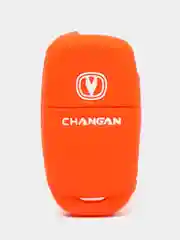 Оранжевый чехол для выкидного ключа Changan Alsvin, CS75FL, CS55, CS35, Eado, силиконовый