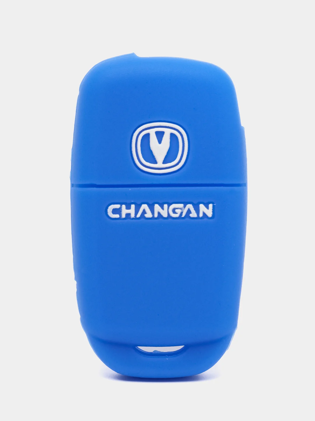 Синий чехол для выкидного ключа Changan Alsvin, CS75FL, CS55, CS35, Eado, силиконовый