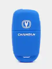 Синий чехол для выкидного ключа Changan Alsvin, CS75FL, CS55, CS35, Eado, силиконовый