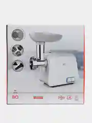 Белый мясорубка BQ MG1004, электрическая мясорубка 2100 Вт ДЛЯ МЯСА И ОВОЩЕЙ, ФУНКЦИЯ РЕВЕРСА