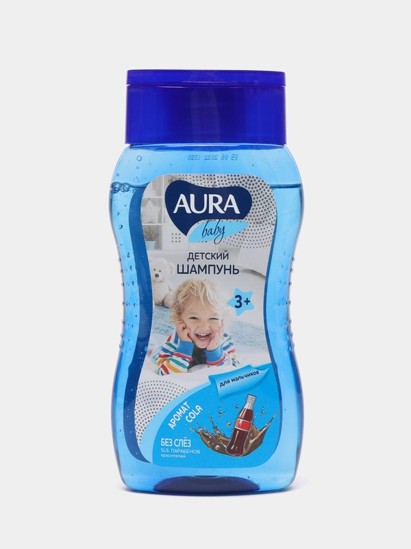 Шампунь детский AURA Baby для мальчиков и девочек 3+, 200 мл