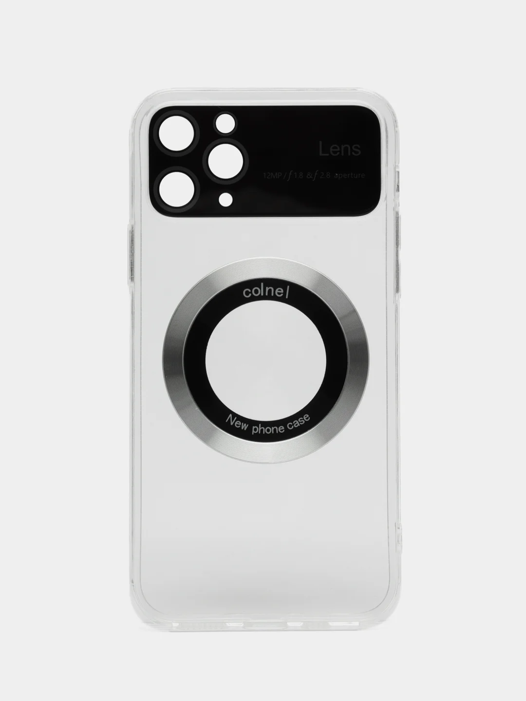 Серый металлик чехол Magsafe iPhone 14 13 12 11 Pro Max Mini Plus + магсейф айфон прозрачный