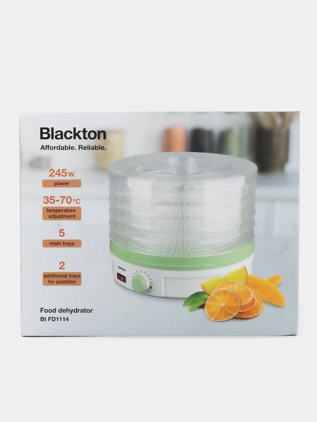 Зеленый электрическая сушилка Blackton Bt FD1114, дегидратор, 8 режимов