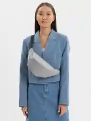 Серый сумка поясная