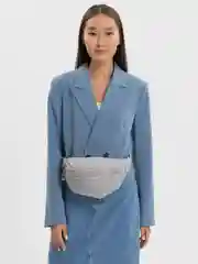 Серый сумка поясная