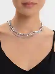 Серебряный не темнеет/Многослойное колье под серебро/ Многослойное колье под золото/ Колье на шею