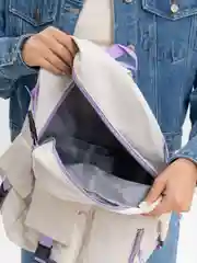 Белый рюкзак школьный для девочки, для мальчика