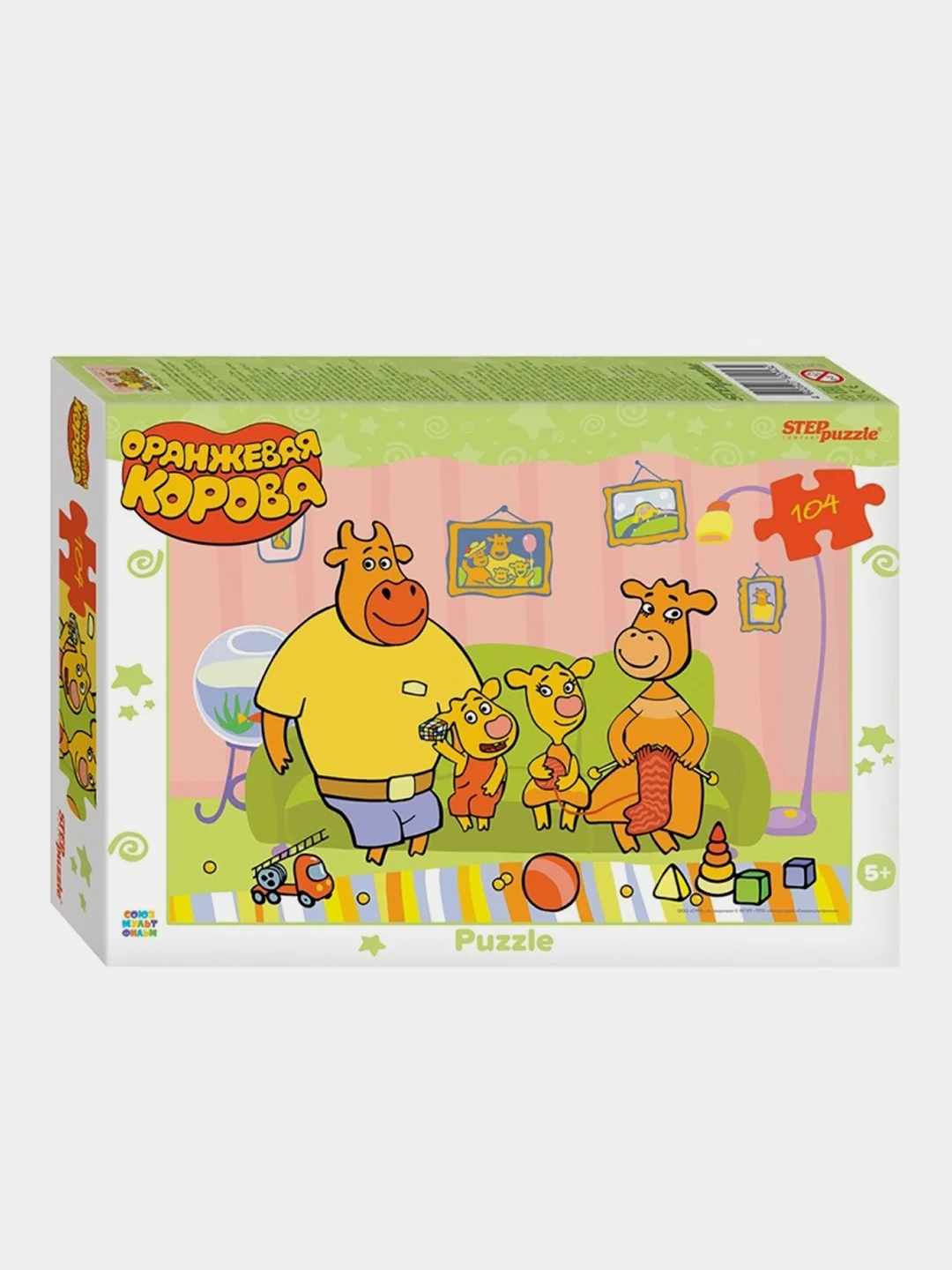 Мозаика "puzzle" 104 "Оранжевая корова" (С/м)