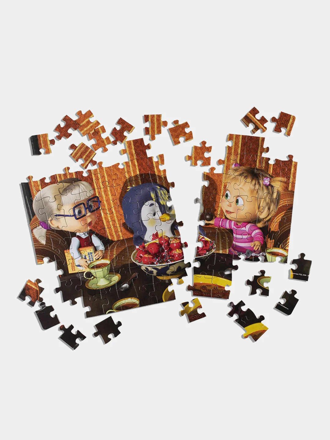 Мозаика "puzzle" 104 "Маша и Медведь (нов.)" (Анимаккорд)