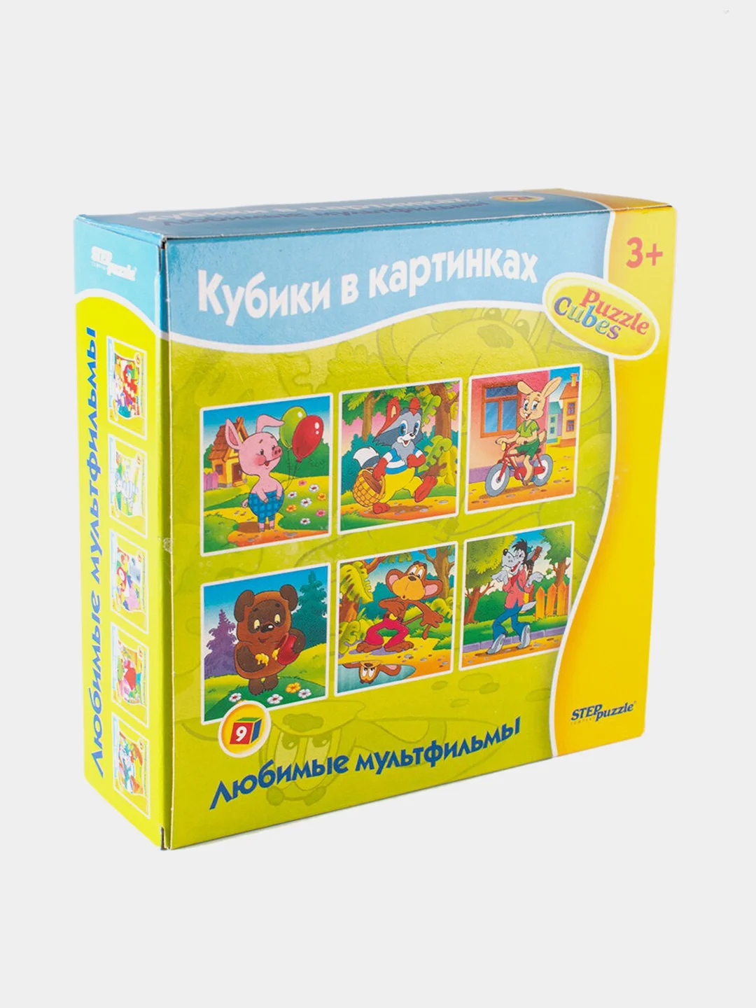 9 кубиков "Любимые мультфильмы"-1
