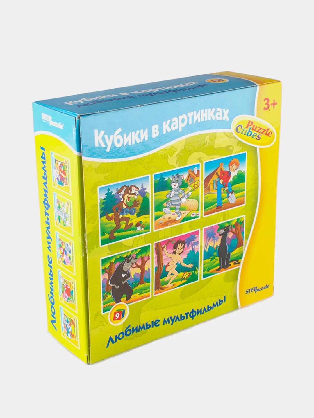 9 кубиков "Любимые мультфильмы"-4