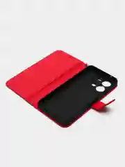 Красный чехол-книжка, с магнитной застежкой для Vivo V25 / V25E (Виво В25 / В25Е)