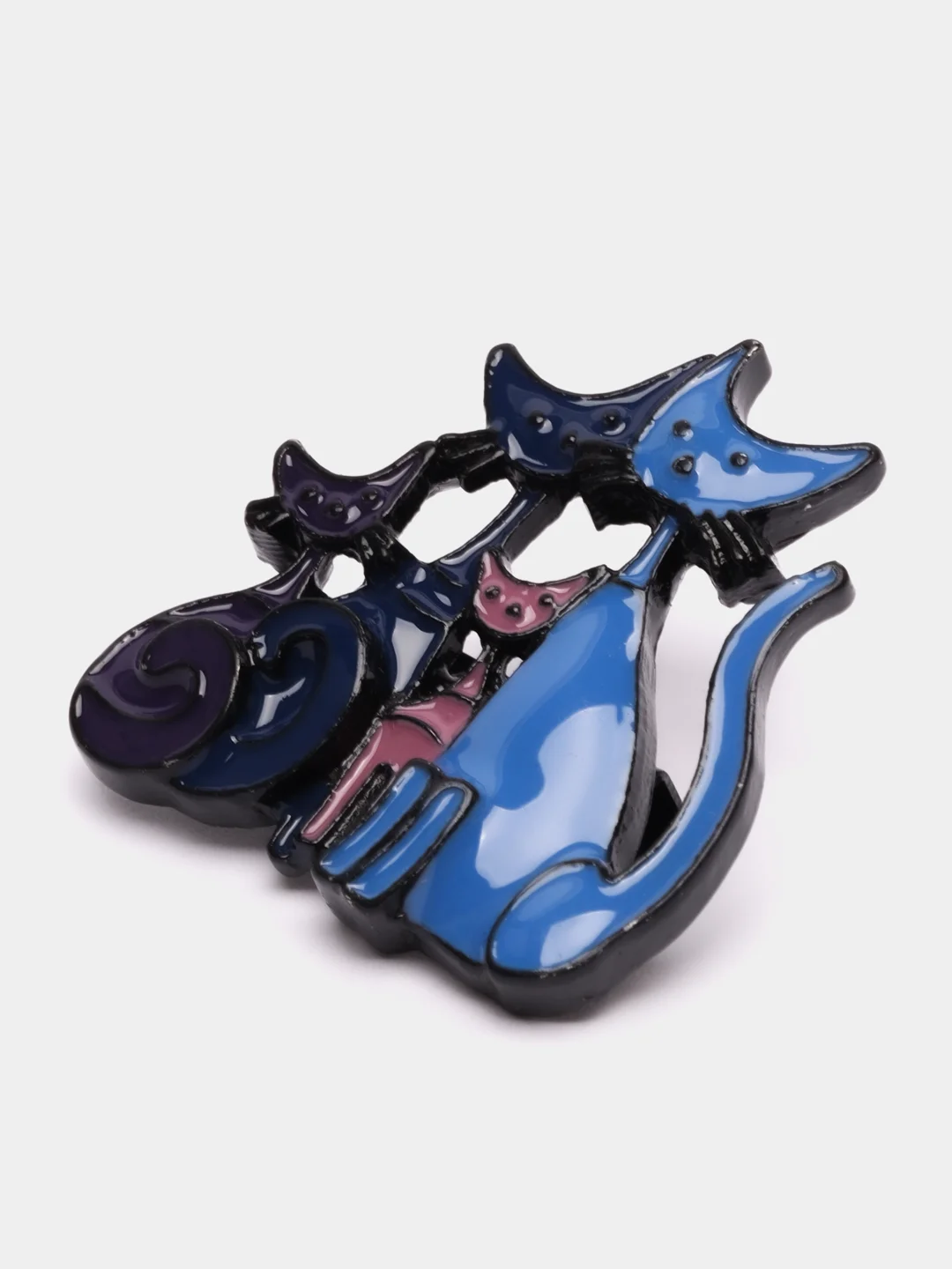 Серый брошь Кошки