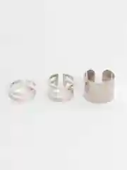 Серебряный набор колец
