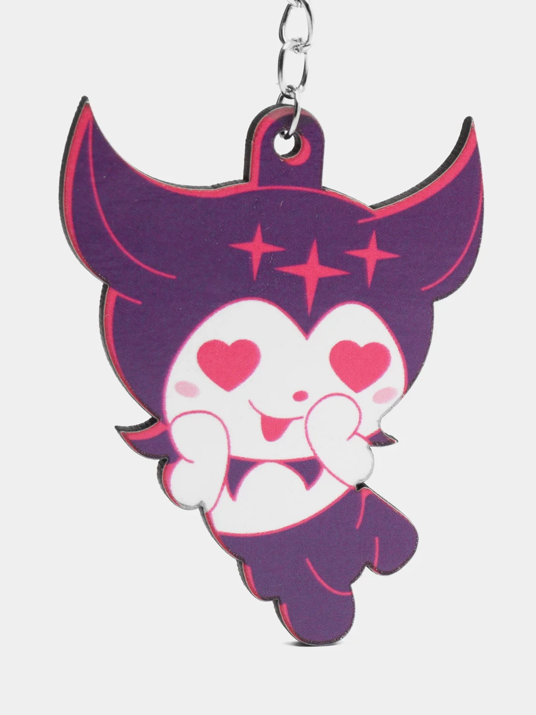 Брелок Kuromi / Куроми деревянный Аниме / Каваи