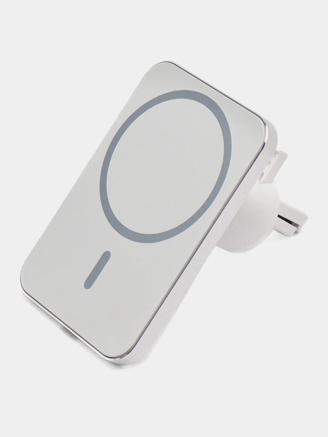 Белый magsafe (магнитный) держатель для iPhone в машину, беспроводная зарядка 15W